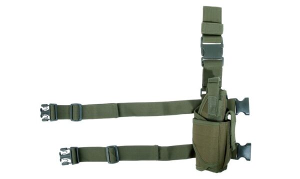 FUNDA PISTOLA MUSLERA VERDE