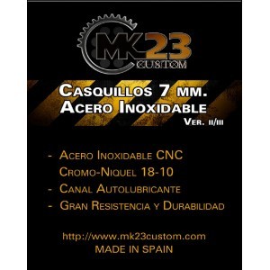 CASQUILLOS 7MM ACERO INOXIDABLE MK23 CUSTOM