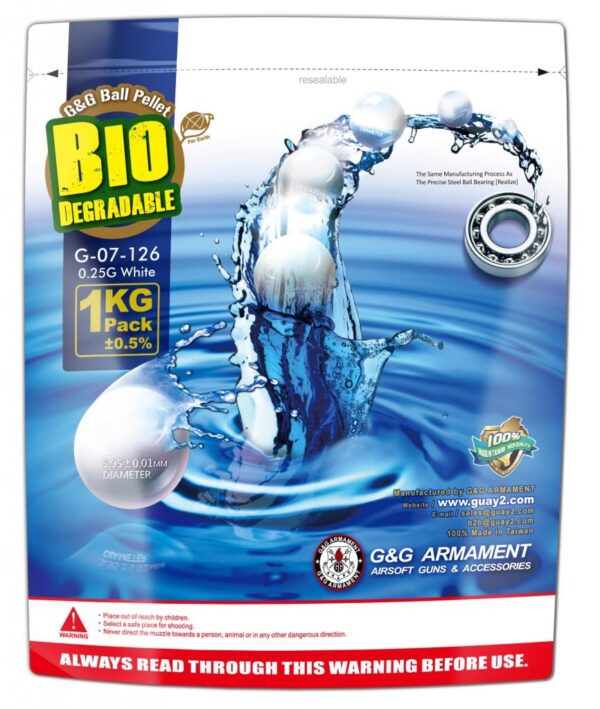 1 KG BOLAS 0.25 GR BIO G&G