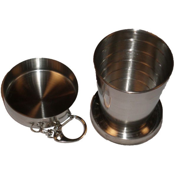VASO ACERO PLEGABLE PEQUEÑO C/ LLAVERO