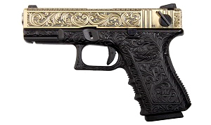 IVORY ENGRAVED PISTOLA WE