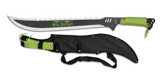 MACHETE BOLO ALBAINOX ZOMBIE NEGRO/VERDE -