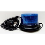 PILOTO LANZA-DESTELLOS LED AZUL. BASE MAGNETICA