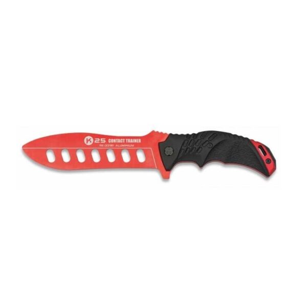 CUCHILLO ENTRENAMIENTO K25 CONTACT TRAINER ROJO-NEGRO