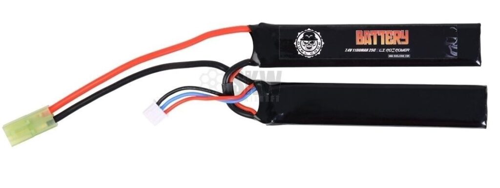 BATERIA LIPO 7.4V 1100MAH 25C (2PC) DUEL CODE