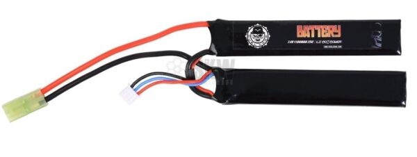 BATERIA LIPO 7.4V 1100MAH 25C (2PC) DUEL CODE