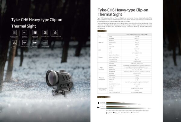 VISOR TÉRMICO Tyke-CH6 Heavy-type Clip-on Thermal Sight