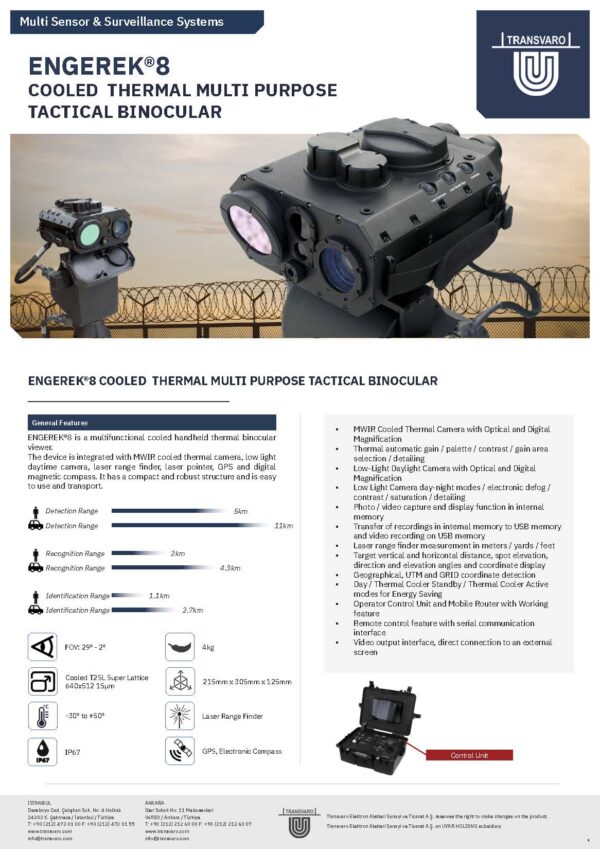 ENGEREK®8COOLED  THERMAL MULTI PURPOSE TACTICAL BINOCULAR