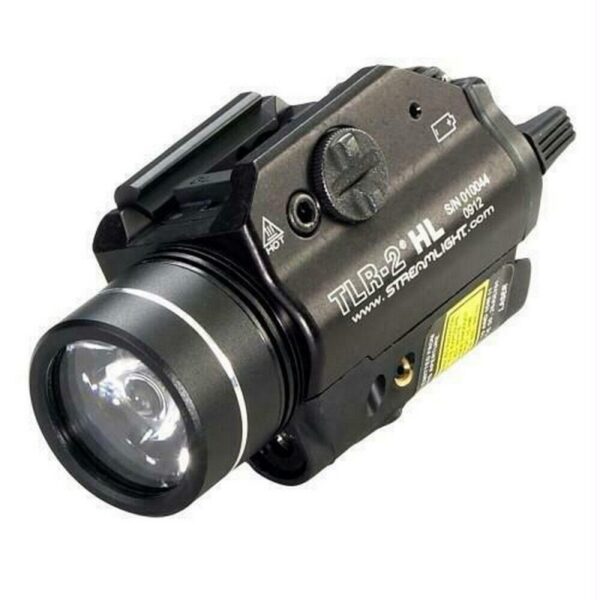 LINTERNA CON LÁSER ROJO STREAMLIGHT TLR-2 HL para arma corta.