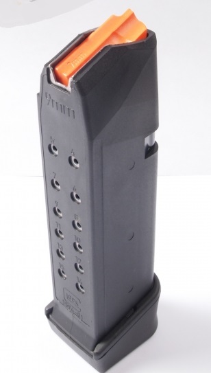 CARGADOR GLOCK 19+2 ELEVADOR NARANJA